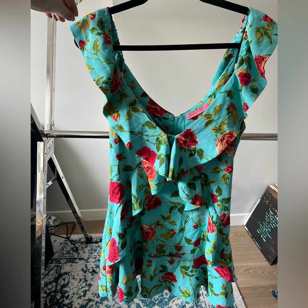 Signature 8 Floral Ruffle mini Dress - Picture 4 of 8